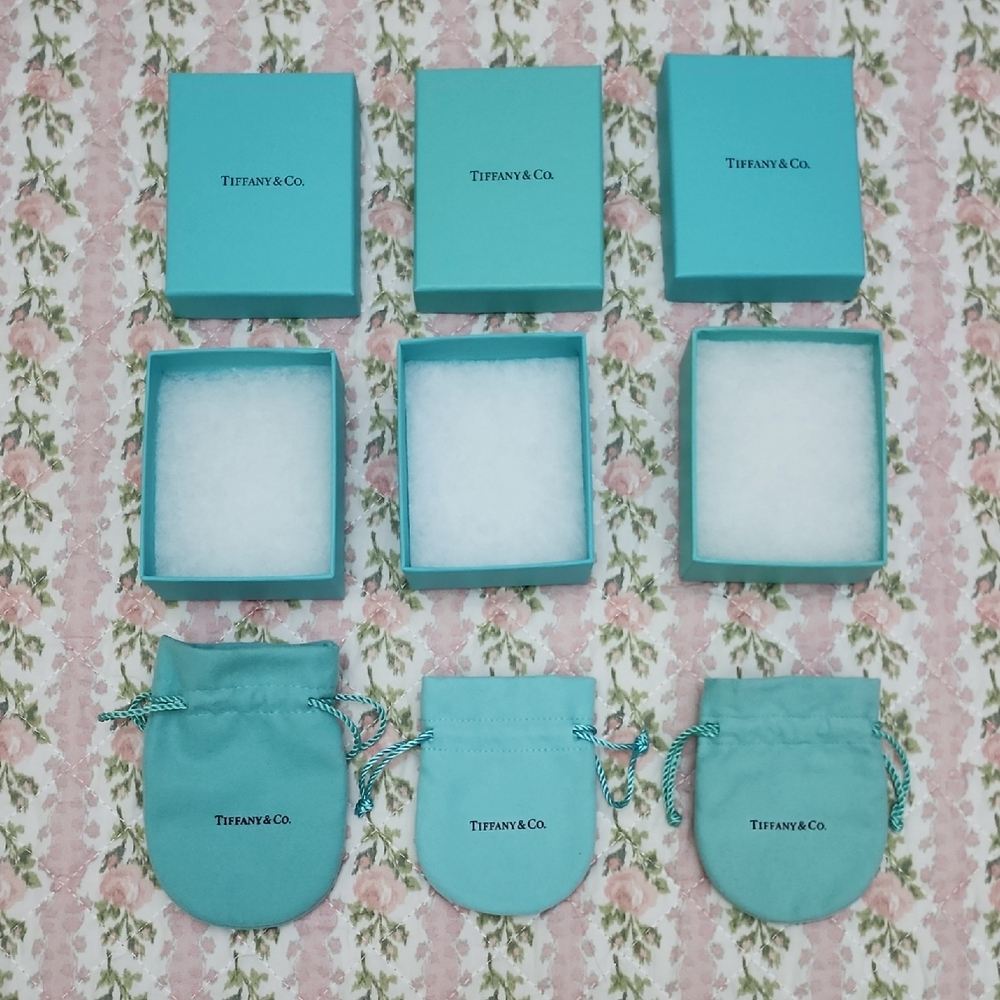 Lot 6 💎 Tiffany & Co. Turquoise Boxes and Pouches